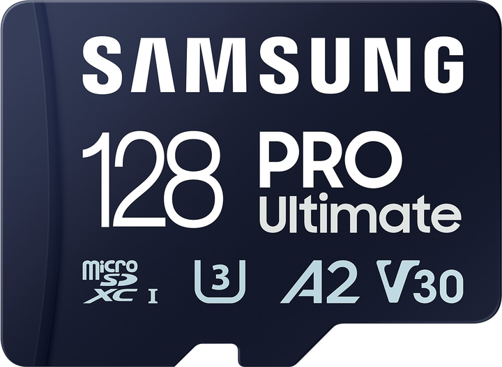 Карта пам'яті Samsung PRO Ultimate microSDXC 128GB UHS-I U3 V30 A2 + SD адаптер (MB-MY128SA/WW) (955555909593541) - Уцінка - зображення 2