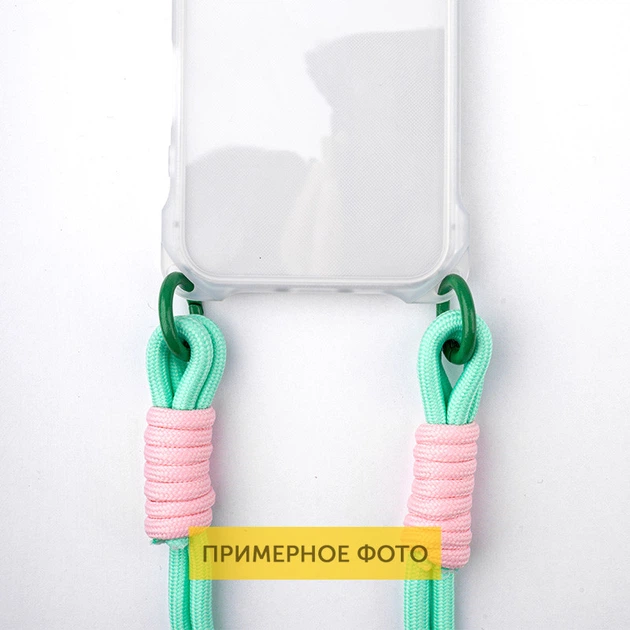 Чохол для Apple iPhone 16e TPU CrossBody straps Transparent - зображення 6