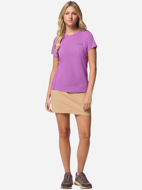 Спортивна футболка жіноча Columbia Zero Rules Light SS Crew 2131723581 XS Razzle (195982263458) - зображення 3