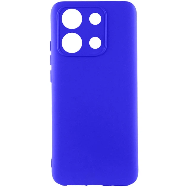 Чехол для Xiaomi Redmi Note 13 Pro 4G GETMAN TPU Liquid Silk Full Camera Синий/Iris - Фото 1 Чехол для Xiaomi Redmi Note 13 Pro 4G GETMAN TPU Liquid Silk Full Camera Синий/Iris - изображение 1