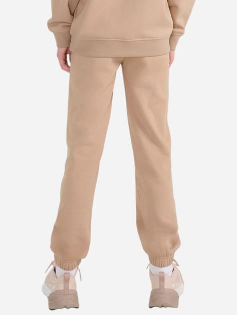 Spodnie dresowe dziewczęce młodzieżowe joggery 4F 4FJWSS25TTROF1187-83S 158 cm Beżowe (5905700426134) - obraz 2
