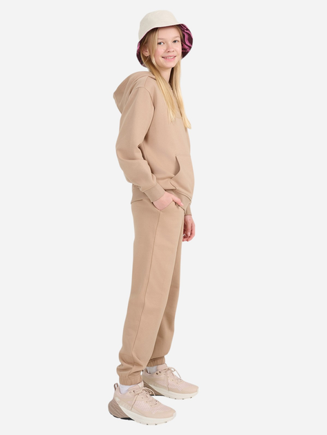 Spodnie dresowe dziewczęce joggery 4F 4FJWSS25TTROF1187-83S 122 cm Beżowe (5905700426189) - obraz 4