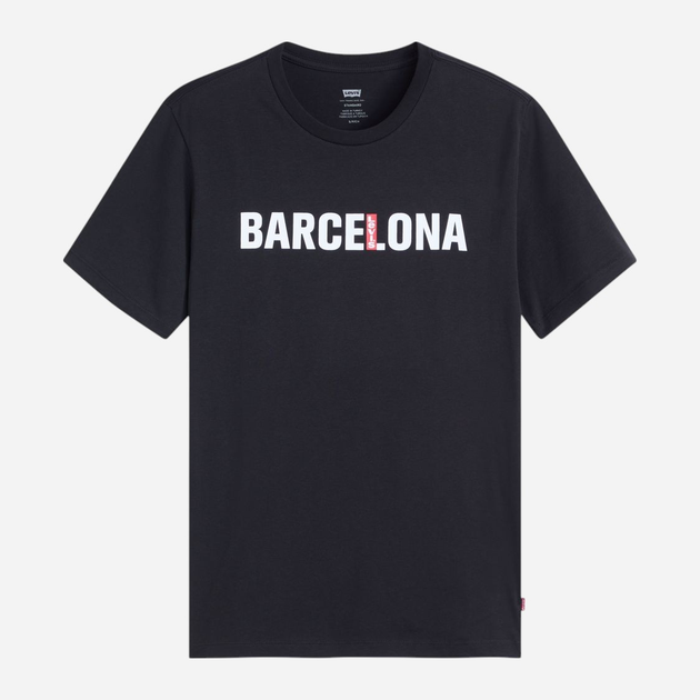 Koszulka męska bawełniana Levi's Lse Ss Original Hm Tee Levi Barcelona M A3117-0029 S Czarna (5401157633045) - obraz 1