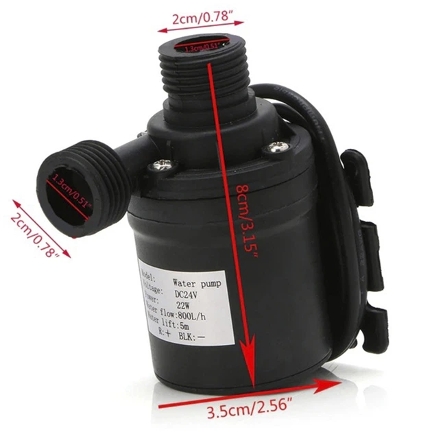 Насос с резьбой BauTech 800л/ч DC 24В Чёрный (1008-525-01) - Фото 4 Насос с резьбой BauTech 800л/ч DC 24В Чёрный (1008-525-01) - изображение 4