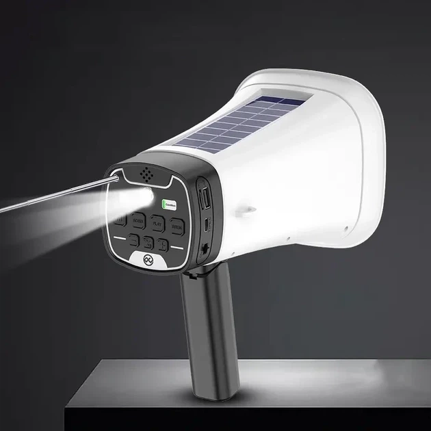 Громкоговоритель аккумуляторный с Bluetooth FM и LED фонариком WSJAR L-026 Белый - изображение 2