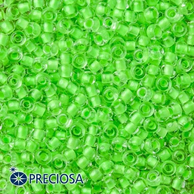 Бисер 08756 Чешский Preciosa 10/0, Прозрачный, Окраска из Середины CTCM, Салатовый, Круглый, 50 г - Фото 2 Бисер 08756 Чешский Preciosa 10/0, Прозрачный, Окраска из Середины CTCM, Салатовый, Круглый, 50 г - изображение 2