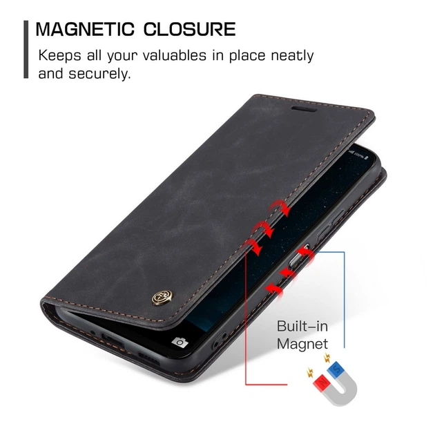 Чохол книжка з магнітом Samsung Galaxy A16 A165 CaseMe Black (40454-2B) - Фото 4 Чохол книжка з магнітом Samsung Galaxy A16 A165 CaseMe Black (40454-2B) - зображення 4