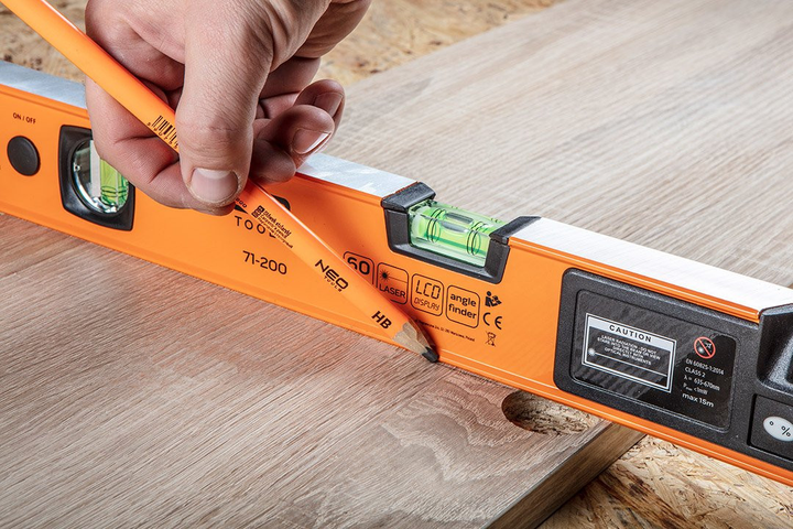 Poziomnica z wyświetlaczem elektronicznym LCD NEO Tools 60 cm 71-200 (5907558455250) - obraz 10