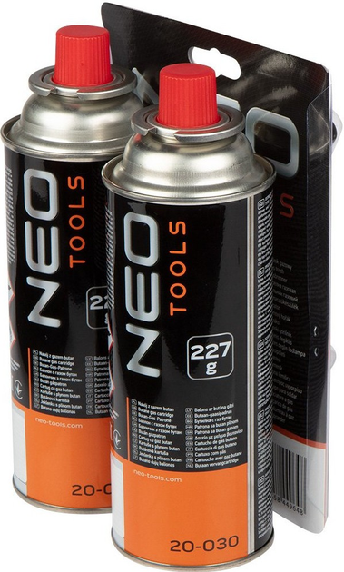 Газовий пальник NEO Tools накручуваний + 2 газові балони з бутаном 227 г 20-040 (5907558465747) - зображення 3