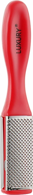 Терка для ног двусторонняя, металлическая, TM-01, красная - Beauty Luxury (941859-27070096) - Фото 1 Терка для ног двусторонняя, металлическая, TM-01, красная - Beauty Luxury (941859-27070096) - изображение 1