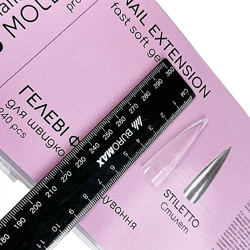 Формы-типсы для наращивания "Стилет", 240 шт - Nails Molekula 240шт (1459703-28929599) - Фото 2 Формы-типсы для наращивания "Стилет", 240 шт - Nails Molekula 240шт (1459703-28929599) - изображение 2
