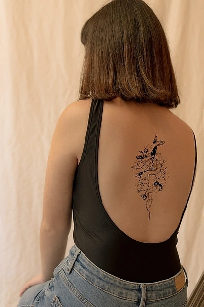 Временное тату "Змея с мечом" - Ne Tattoo (945359-27072033) - Фото 3 Временное тату "Змея с мечом" - Ne Tattoo (945359-27072033) - изображение 3