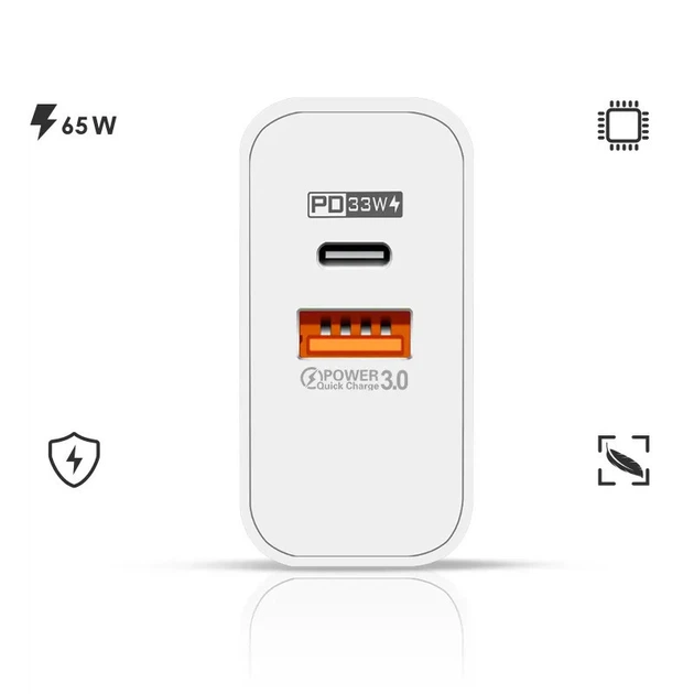 Зарядка быстрая 65 Вт USB Type-C PD QC AC Prof F002 - изображение 4