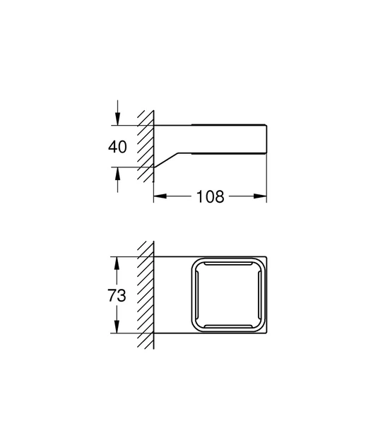 Тримач для аксесуарів Grohe Selection Cube (40865000) - изображение 8
