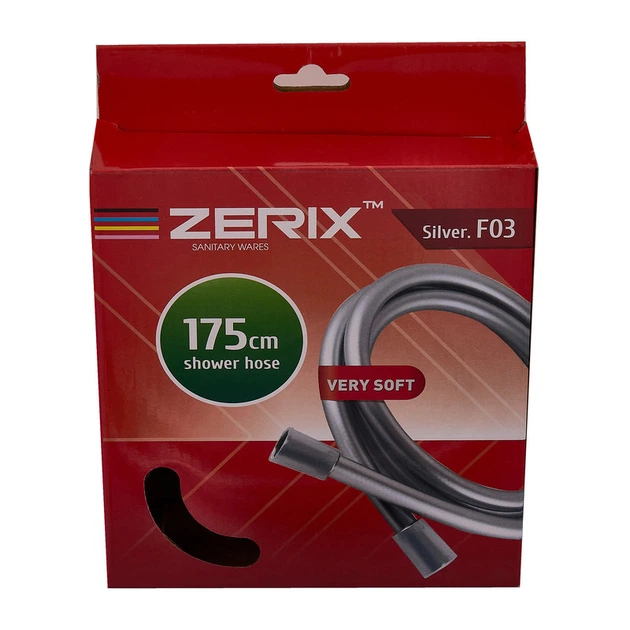Шланг Zerix Silver.F03 - 175см Упаковка коробка (ZX5685) - изображение 2