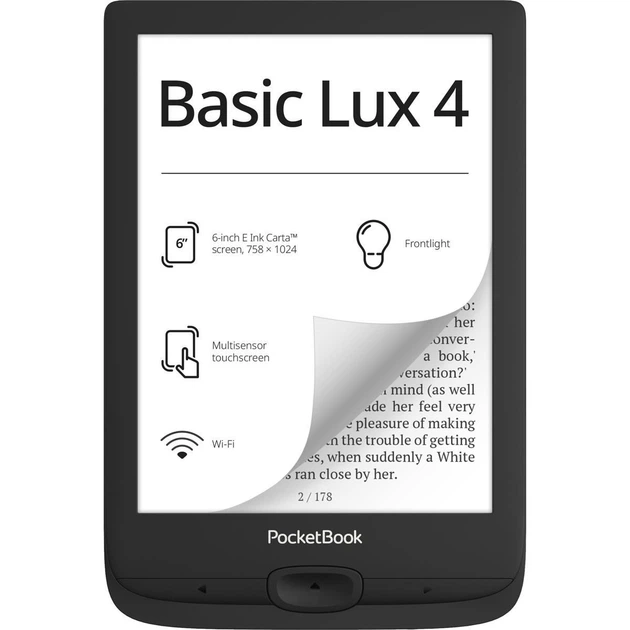 Електронна книга PocketBook 618 Basic Lux 4 Ink Black (PB618-P-CIS) Чорний - изображение 13