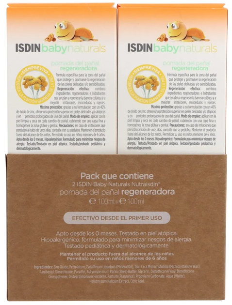 Zestaw maści pod pieluchę Isdin Baby Naturals Zn40 2 x 100 ml (8429420296671) - obraz 2