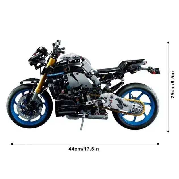 Конструктор мотоцикла Yamaha MT-10 SP на 1478 деталей в масштабе 1:5 (42159) - изображение 3