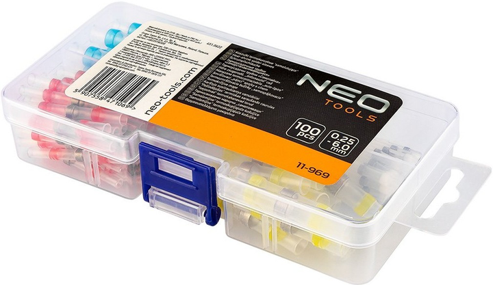 Zestaw koszulek termokurczliwych NEO Tools samolutujące 0.25 - 6 mm 100 szt. 11-969 (5907558471069) - obraz 3