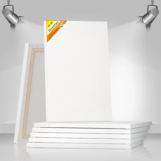 Полотно художнє Gencla White 40х60 на підрамнику (43х18 сосна зрощена) EmojiFrame - Фото 3 Полотно художнє Gencla White 40х60 на підрамнику (43х18 сосна зрощена) EmojiFrame - зображення 3