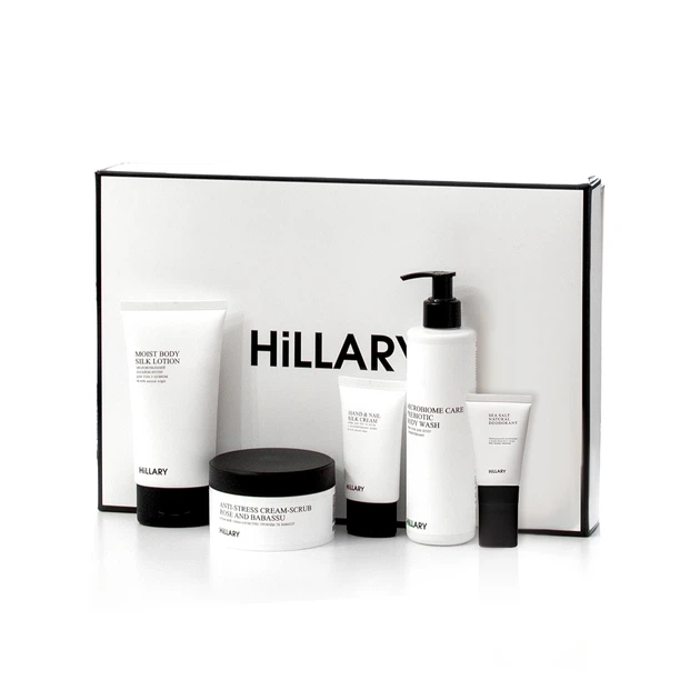 Набір шовкового догляду за тілом Hillary Perfect Silk Body Care - Фото 1 Набір шовкового догляду за тілом Hillary Perfect Silk Body Care - зображення 1