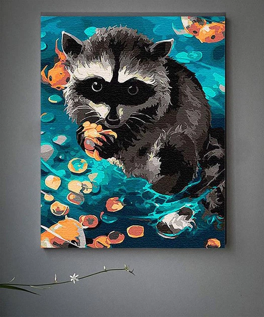 Картина по номерам "Енот. Ракун" 40*50 см 11615-AC - Фото 2 Картина по номерам "Енот. Ракун" 40*50 см 11615-AC - изображение 2