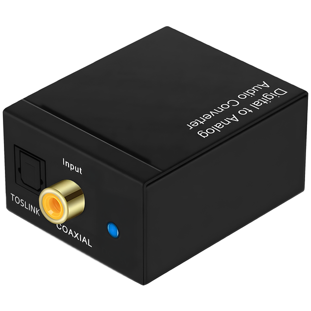 Конвертер звукового сигнала из цифрового в аналоговый Digital Lion DAC03(2), ЦАП: Toslink + Коаксиал на RCA - изображение 2