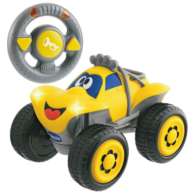 Zdalnie sterowany samochodzik z kierownicą Chicco Turbo Team BILLY Żółty (8003670841913) - obraz 3