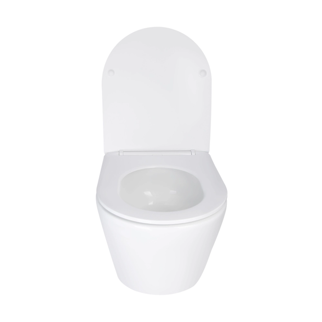 Унітаз підвісний Mixxus BEVEL-0303-T3 485x360x365mm, система змиву TORNADO 3.0 (MI6703) - зображення 4