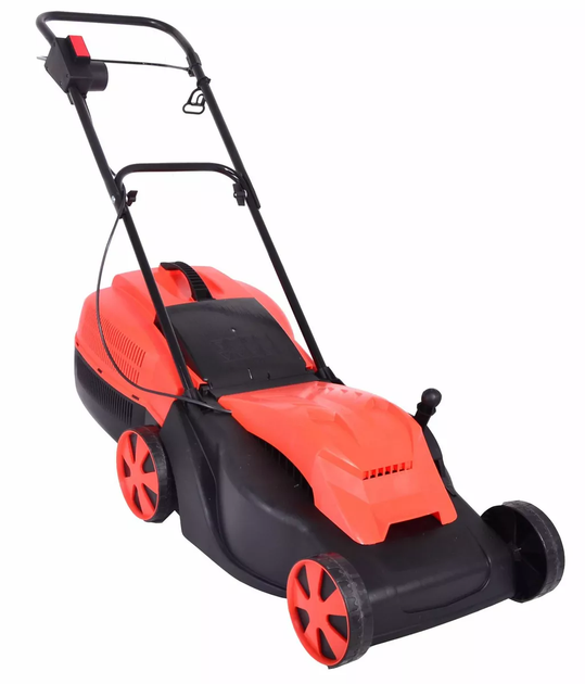 Мощная газонокосилка электрическая Agrimotor KK 4015 : 1500 Вт, шир. 38.5 см, 45 л, площадь 500 м² - изображение 2