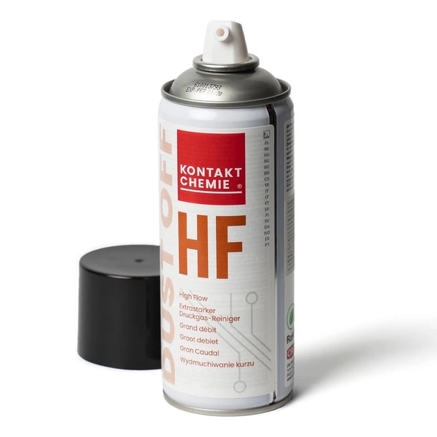 Стиснуте повітря Kontakt Chemie DUST OFF HF (340 мл, високий тиск) - Фото 1 Стиснуте повітря Kontakt Chemie DUST OFF HF (340 мл, високий тиск) - изображение 1