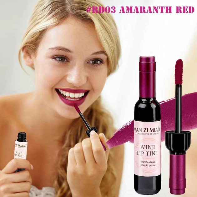 Матовий водостійкий тинт для губ MAN ZI MIAO Amaranth Red RD03 - зображення 2