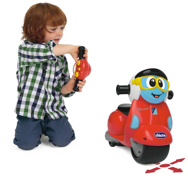 Zdalnie sterowany motocykl z kierownicą Chicco Vespa Primavera (8058664121113) - obraz 11
