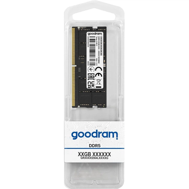 Модуль памяти GoodRam DDR5 16GB 5600Mhz SO-DIMM (GR5600S564L46S/16G) - Фото 2 Модуль памяти GoodRam DDR5 16GB 5600Mhz SO-DIMM (GR5600S564L46S/16G) - изображение 2