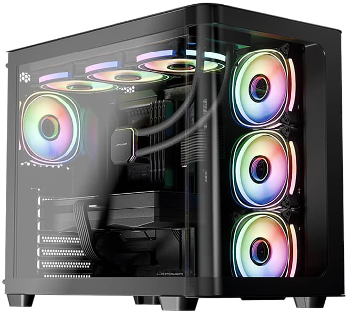 Obudowa LC-Power Gaming 8001B Pro-Storm Black (LC-8001B-ON) - obraz 12