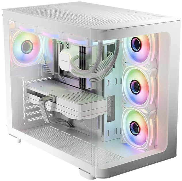 Obudowa LC-Power Gaming 8001W Pro-White Black (LC-8001W-ON) - obraz 13