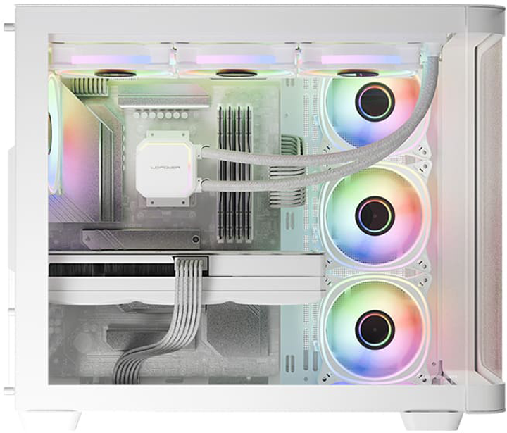 Obudowa LC-Power Gaming 8001W Pro-White Black (LC-8001W-ON) - obraz 14