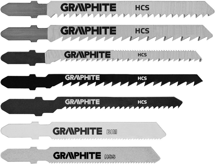 Zestaw brzeszczotów do wyrzynarki Graphite typ T 10 szt 57H755 (5902062577559) - obraz 1