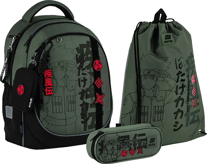 Шкільний набір Kite Education Naruto Shippuden 3 предмети (SET_NR25-700M) - зображення 1