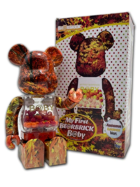 Статуэтка Bearbrick x MY FIRST B@BY x Autumn Leaves 400% 28 см Medicom Toy Осіннє листя - зображення 7