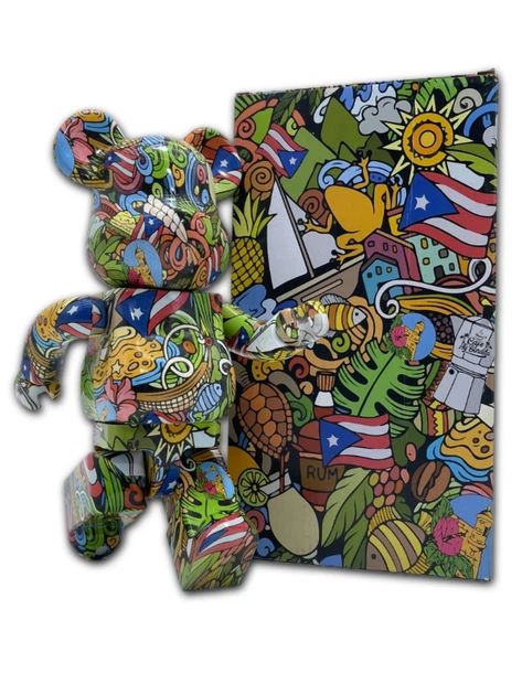 Статуэтка Bearbrick x Puerto Rico 400% 28 см Medicom Toy Острів - зображення 6