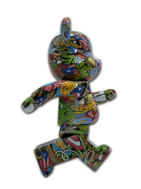 Статуэтка Bearbrick x Puerto Rico 400% 28 см Medicom Toy Острів - зображення 13