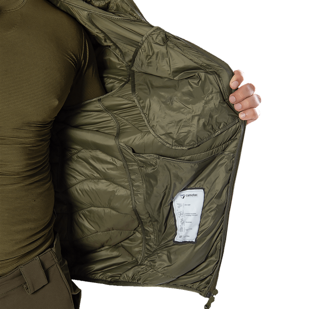 Пуховик Camotec легкий Storm Hood 2.0 олива S (8393(S)) - Фото 8 Пуховик Camotec легкий Storm Hood 2.0 олива S (8393(S)) - зображення 8
