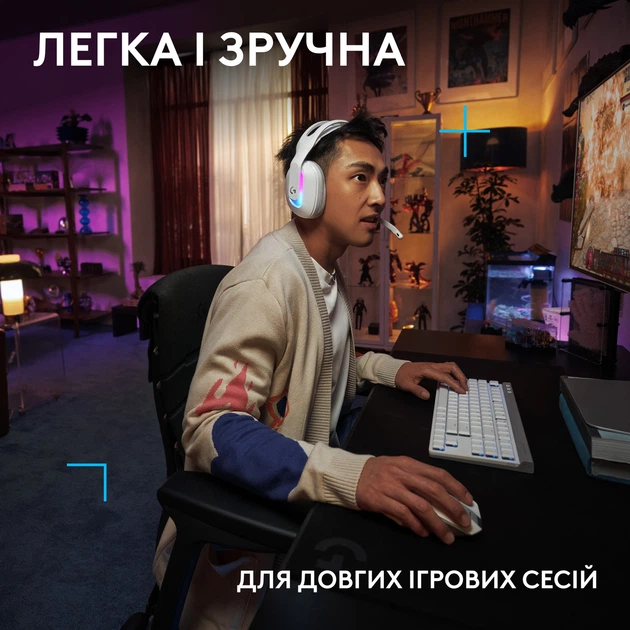 Наушники Logitech G522 Lightspeed White (981-001550) - изображение 6