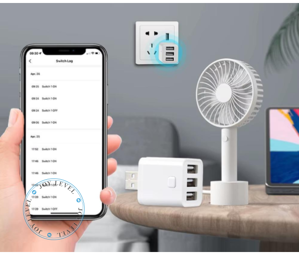 Умный Wi-Fi-адаптер на 3 USB порта Tuya Smart 3CH Цвет Белый - изображение 3