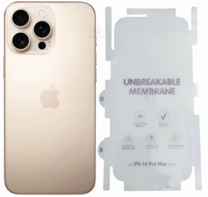 Защитная пленка DK для Apple iPhone 16 Pro Max | AG Matte Unbreakable Membrane HydroGel 360° (clear) - Фото 1 Защитная пленка DK для Apple iPhone 16 Pro Max | AG Matte Unbreakable Membrane HydroGel 360° (clear) - изображение 1