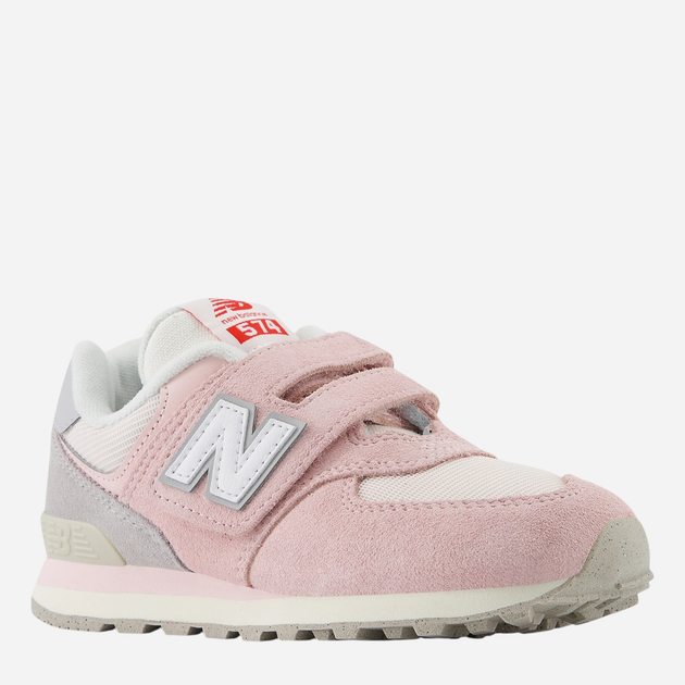 Sneakersy dziecięce dla dziewczynki na rzepy New Balance 574 PV574BKM 28 (10.5US) Jasnoróżowe (197968153012) - obraz 2