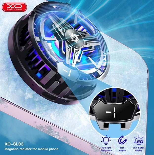 Магнитный кулер охлаждение для телефона XO SL03 с RGB подсветкой - изображение 5