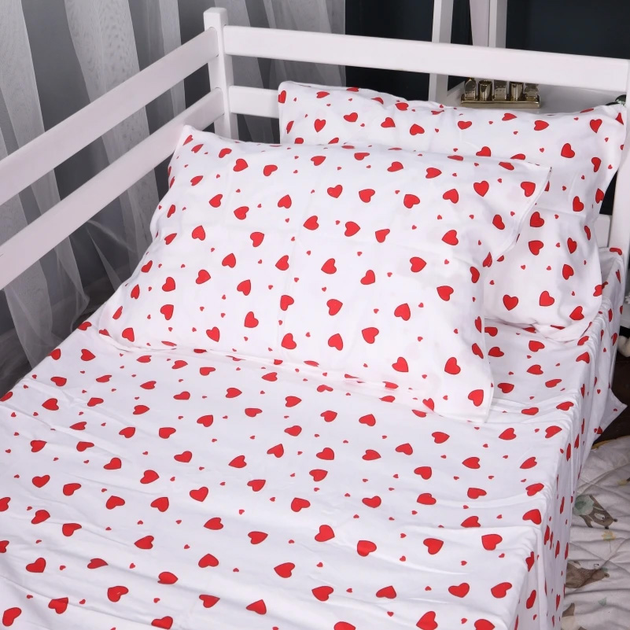 Простирадло на гумці MirSon Фланель 015 Love 150x200 см від Rozetka на платформі USKIDKA Акція на Простирадло на гумці MirSon Фланель 015 Love 150x200 см від Rozetka