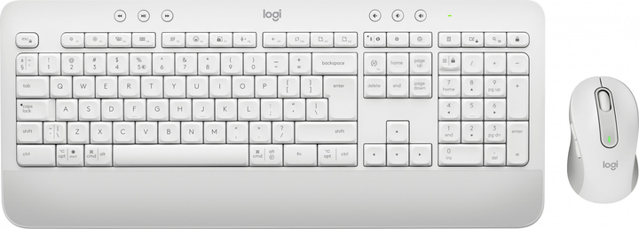 Комплект бездротовий Logitech MK650 Keyboard Mouse Combo for Business Wireless US White (920-011032) - зображення 1